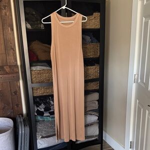 lululemon athletica Sleeveless Tan Midi Dress